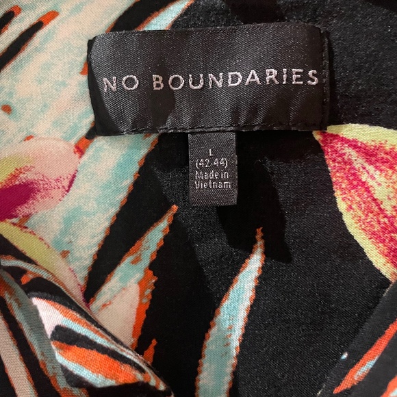 🌟 Unisex No Boundaries 🌺 Hawaiian Floral Button Up Shirt L (42-44) - Picture 3 of 5